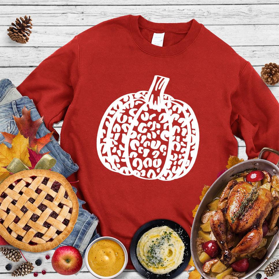 Pumpkin Leopard Sweatshirt