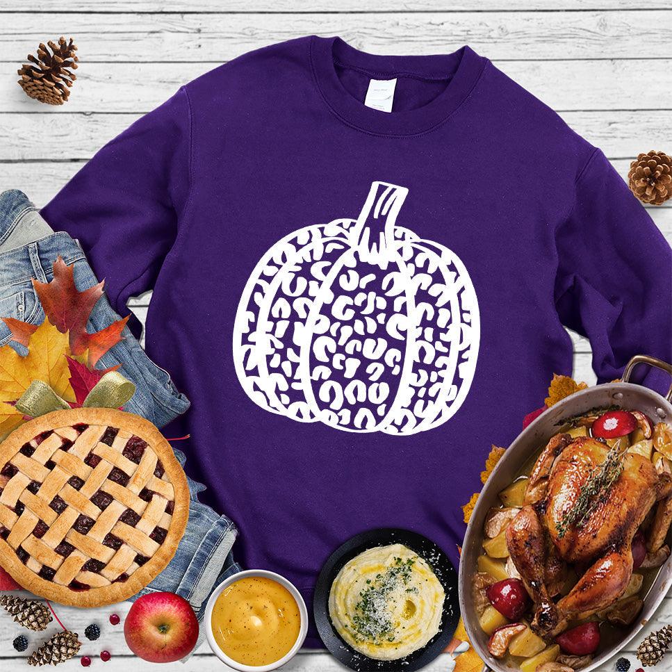 Pumpkin Leopard Sweatshirt