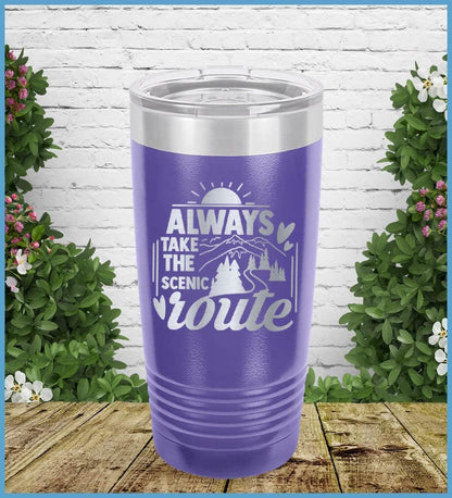 Always Take The Scenic Route Tumbler