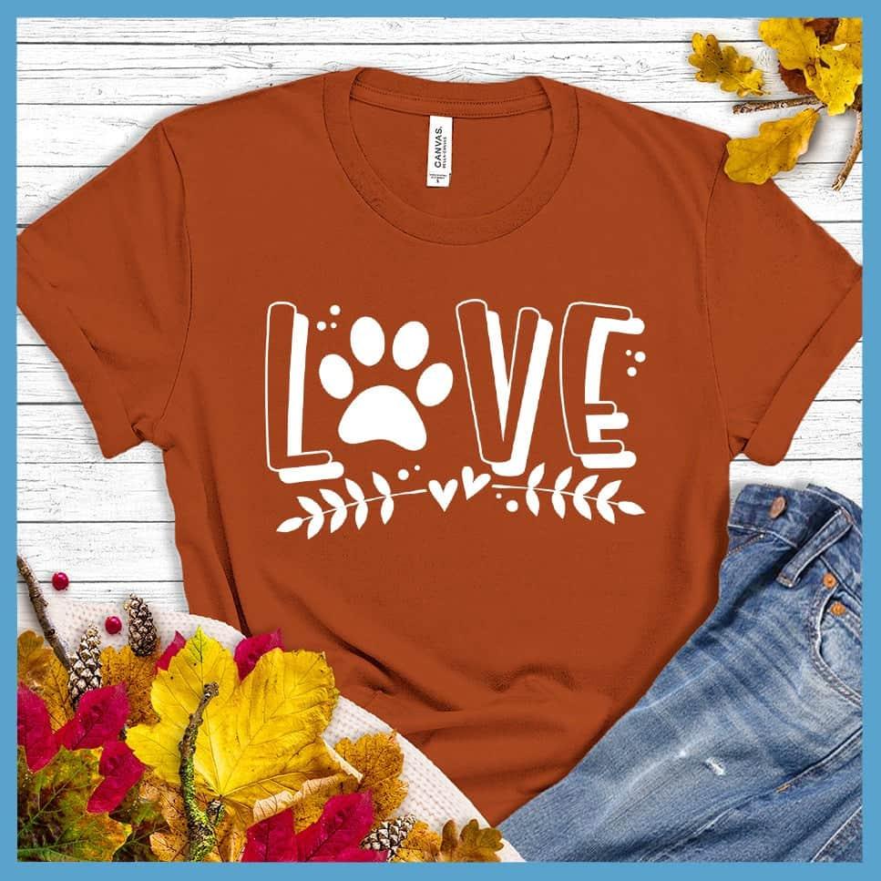 Dog Love Fall Version 1 T-Shirt