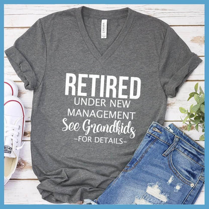 Retired Under New Management Version 2 V-Neck