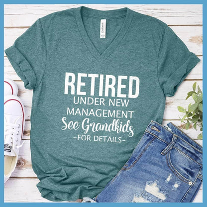 Retired Under New Management Version 2 V-Neck