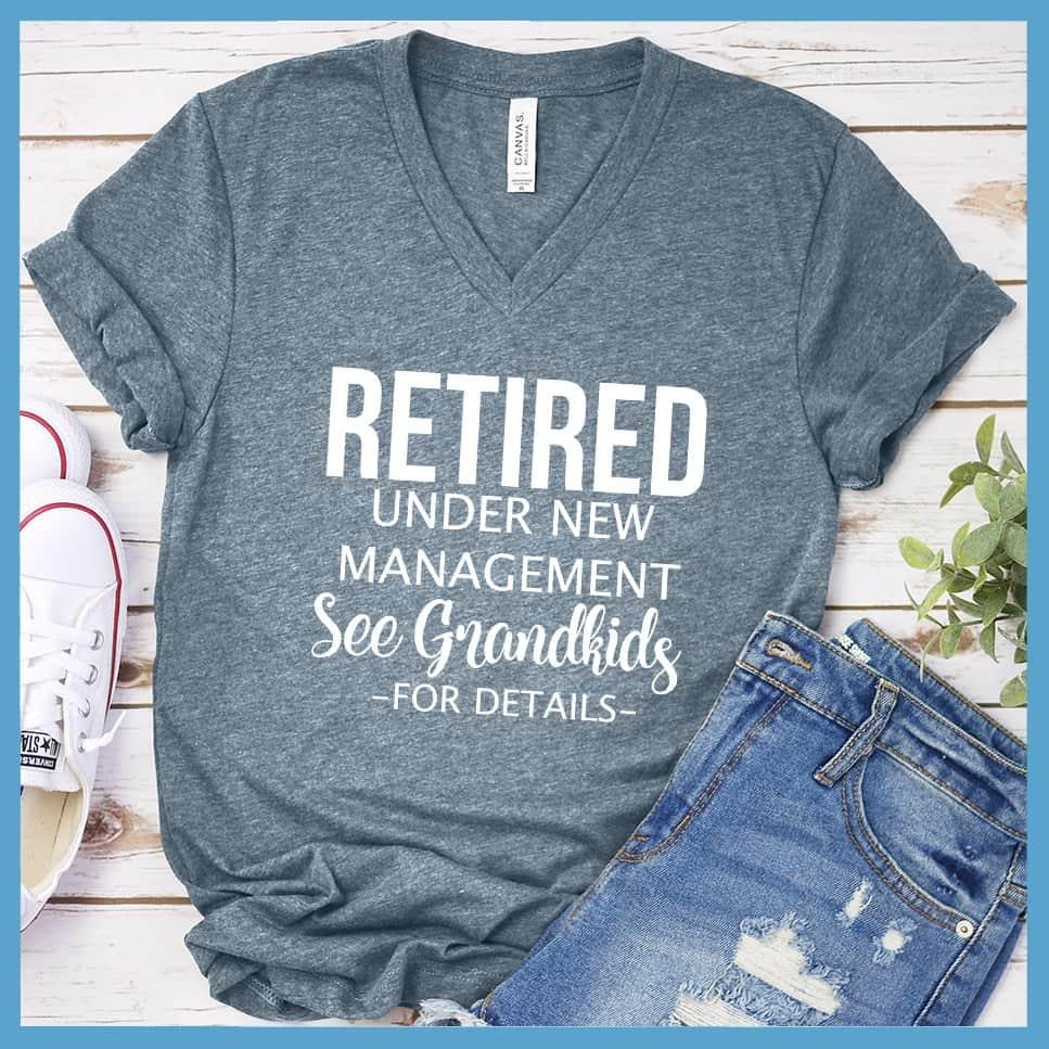 Retired Under New Management Version 2 V-Neck