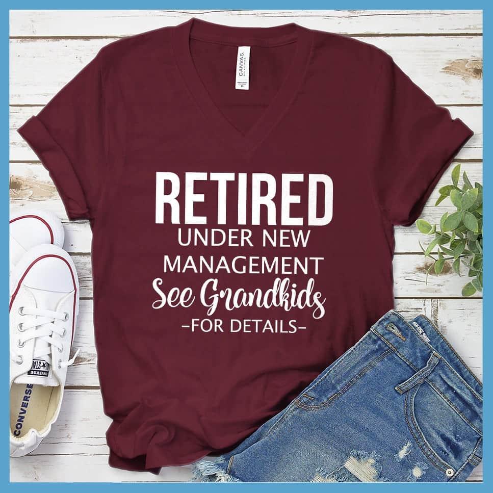 Retired Under New Management Version 2 V-Neck