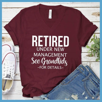 Retired Under New Management Version 2 V-Neck