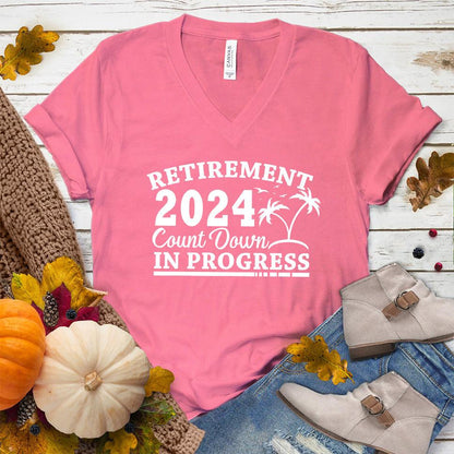 Retirement 2024 Countdown In Progress V-Neck