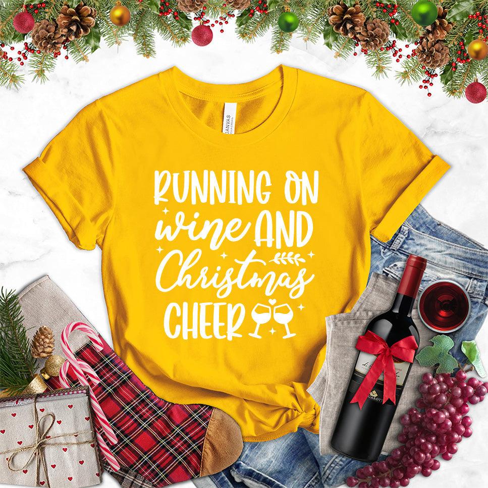 Running On Wine And Christmas Cheer T-Shirt