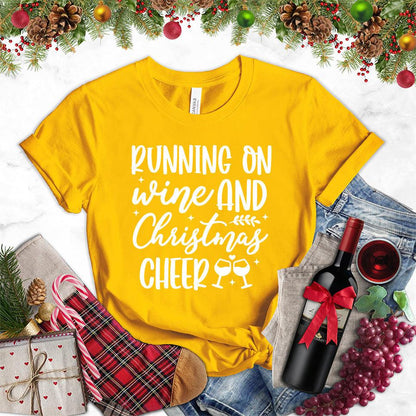 Running On Wine And Christmas Cheer T-Shirt
