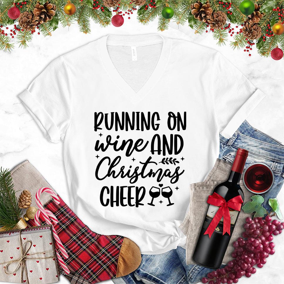 Running On Wine And Christmas Cheer V-Neck