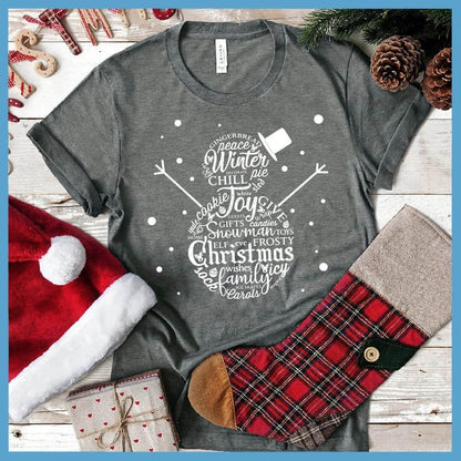 Snowman Christmas Collage T-Shirt