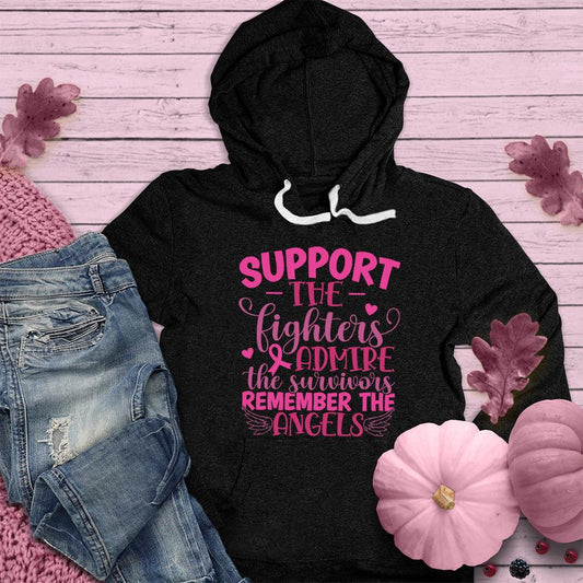 Support The Fighters Admire The Survivors Version 2 Colored Edition Hoodie