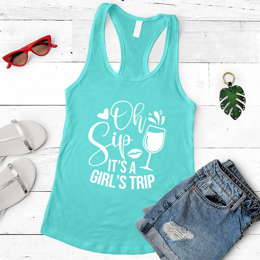 Oh Sip It's A Girl's Trip Tank Top