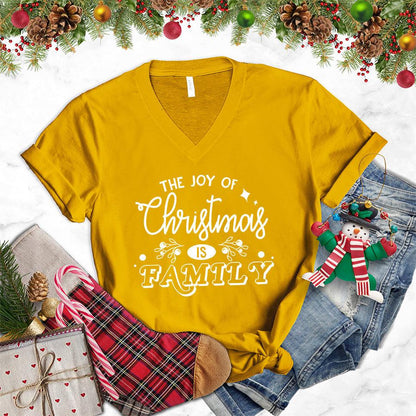 The Joy Of Christmas Is Family V-Neck