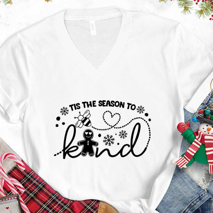 Tis The Season To Bee Kind Version 2 V-Neck