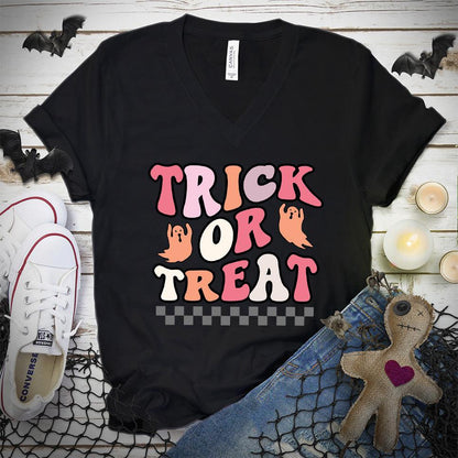 Trick Or Treat Colored Edition V-Neck