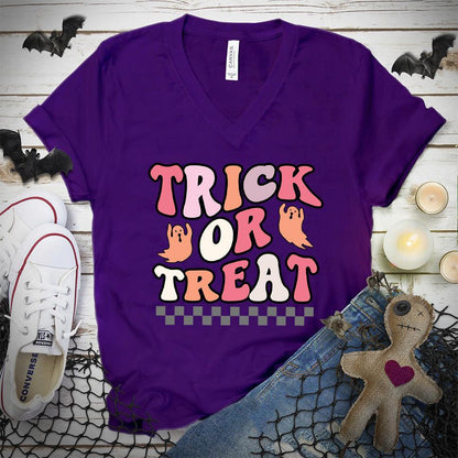Trick Or Treat Colored Edition V-Neck