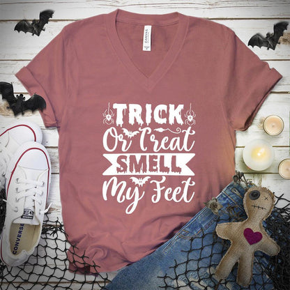 Trick Or Treat Smell My Feet V-Neck