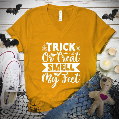 Trick Or Treat Smell My Feet V-Neck