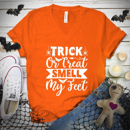 Trick Or Treat Smell My Feet V-Neck