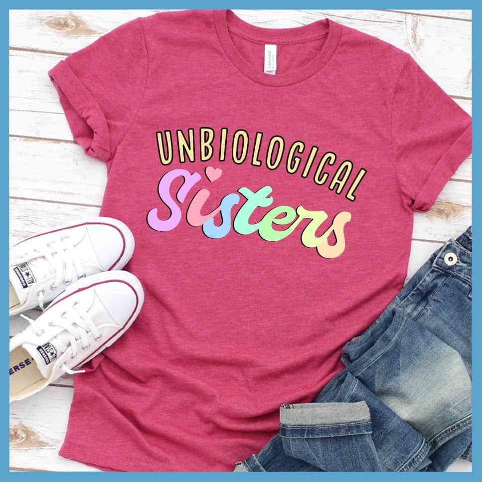 Unbiological Sisters Colored Print T-Shirt
