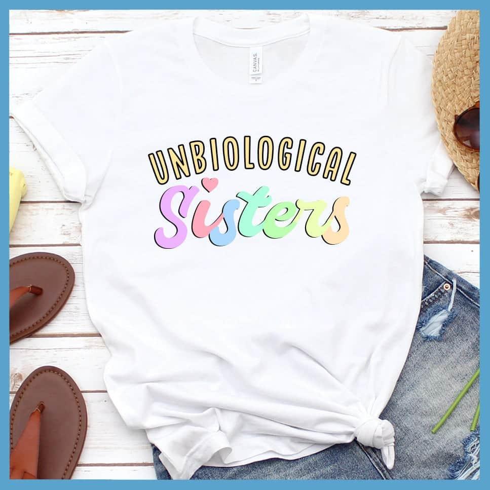 Unbiological Sisters Colored Print T-Shirt