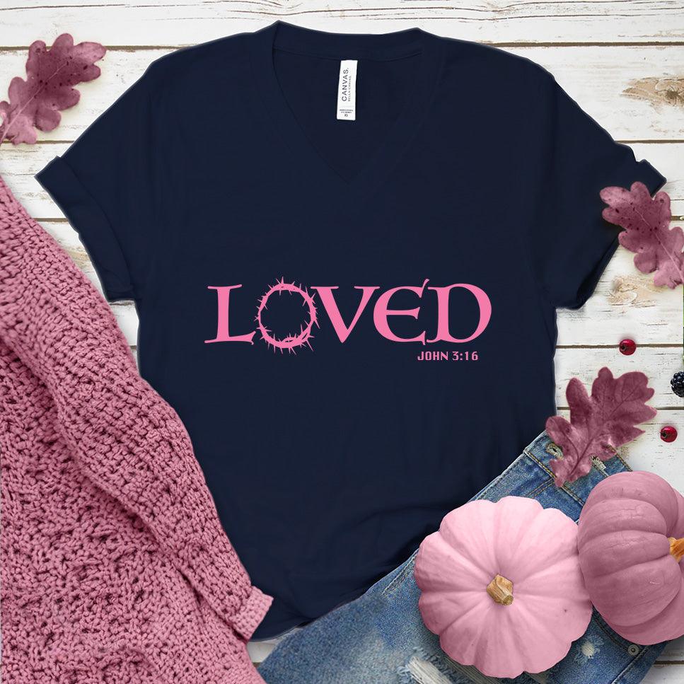Loved V-Neck Pink Edition