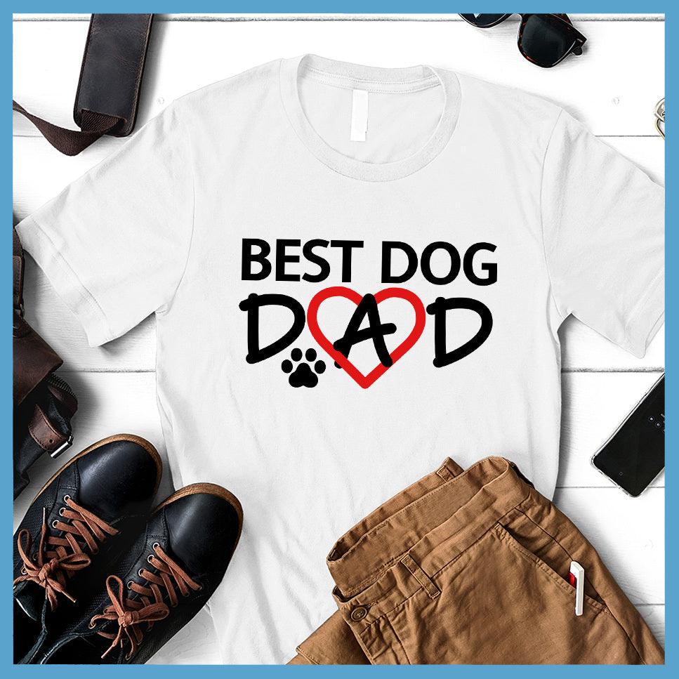 Best Dog Dad Colored Print T-Shirt