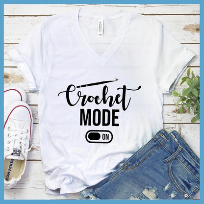 Crochet Mode On V-Neck - Accented Hook Edition