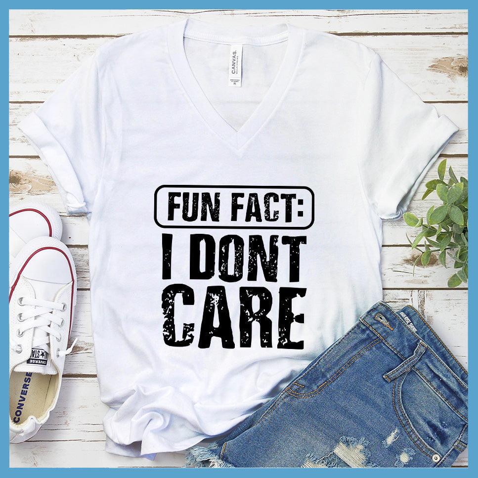 I Don't Care V-Neck - Read This Loud Edition