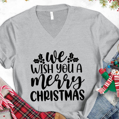 We Wish You A Merry Christmas V-Neck