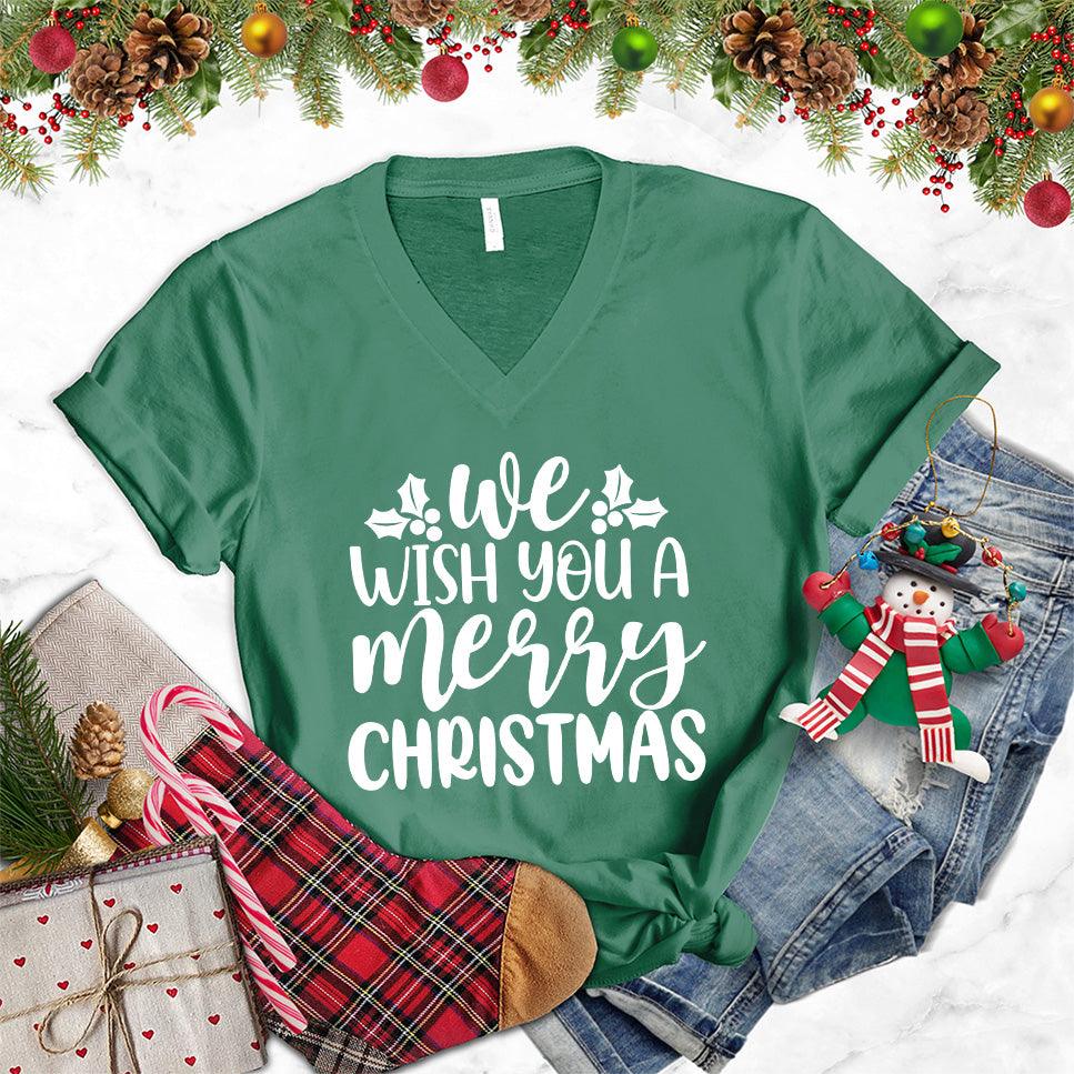 We Wish You A Merry Christmas V-Neck