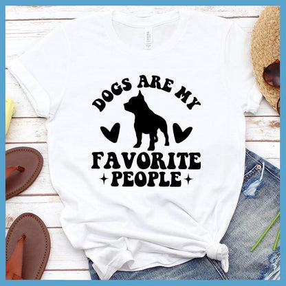 Dogs Are My Favorite People Retro T-Shirt
