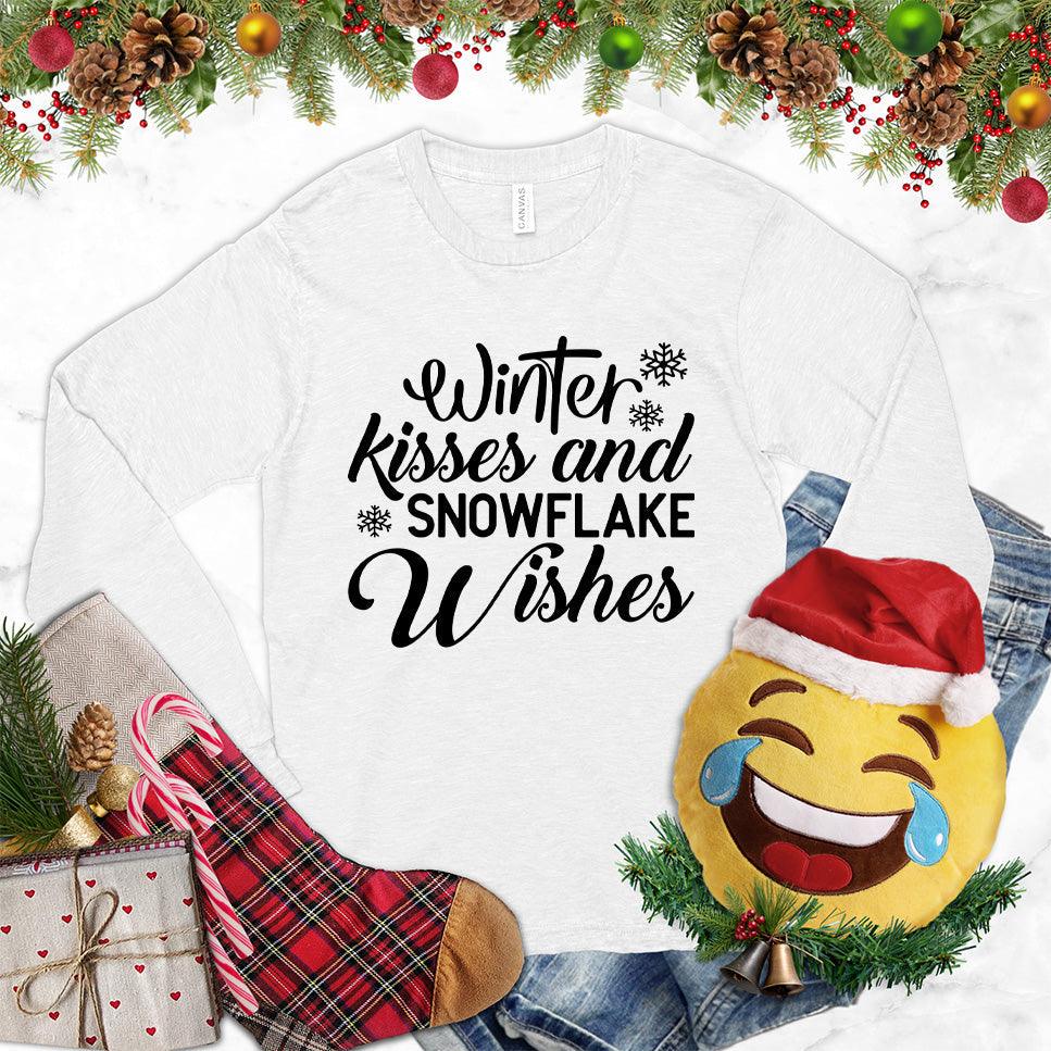 Winter Kisses And Snowflake Wishes Long Sleeves