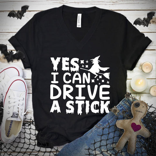 Yes I Can Drive A Stick V-Neck
