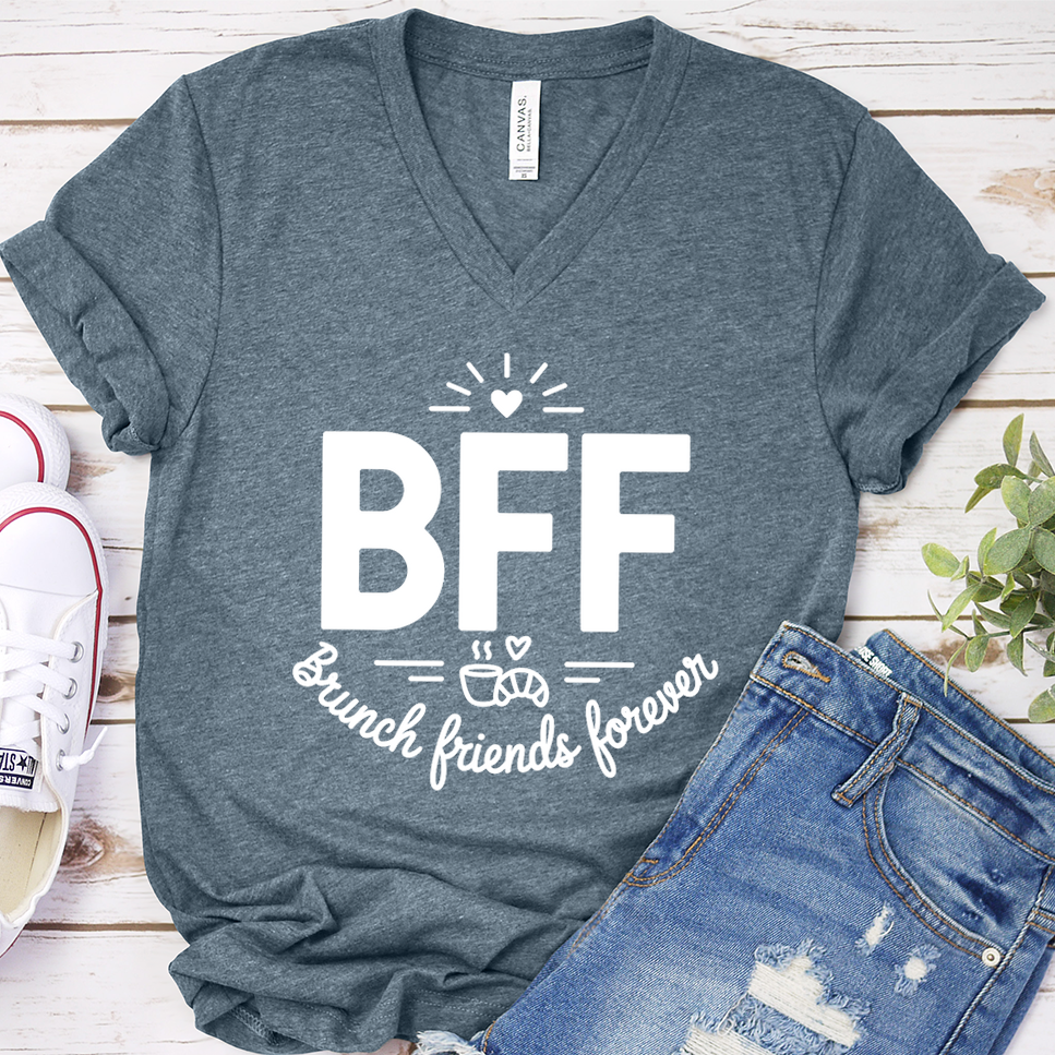 BFF Brunch Friends Forever V-Neck