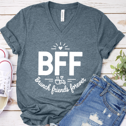 BFF Brunch Friends Forever V-Neck