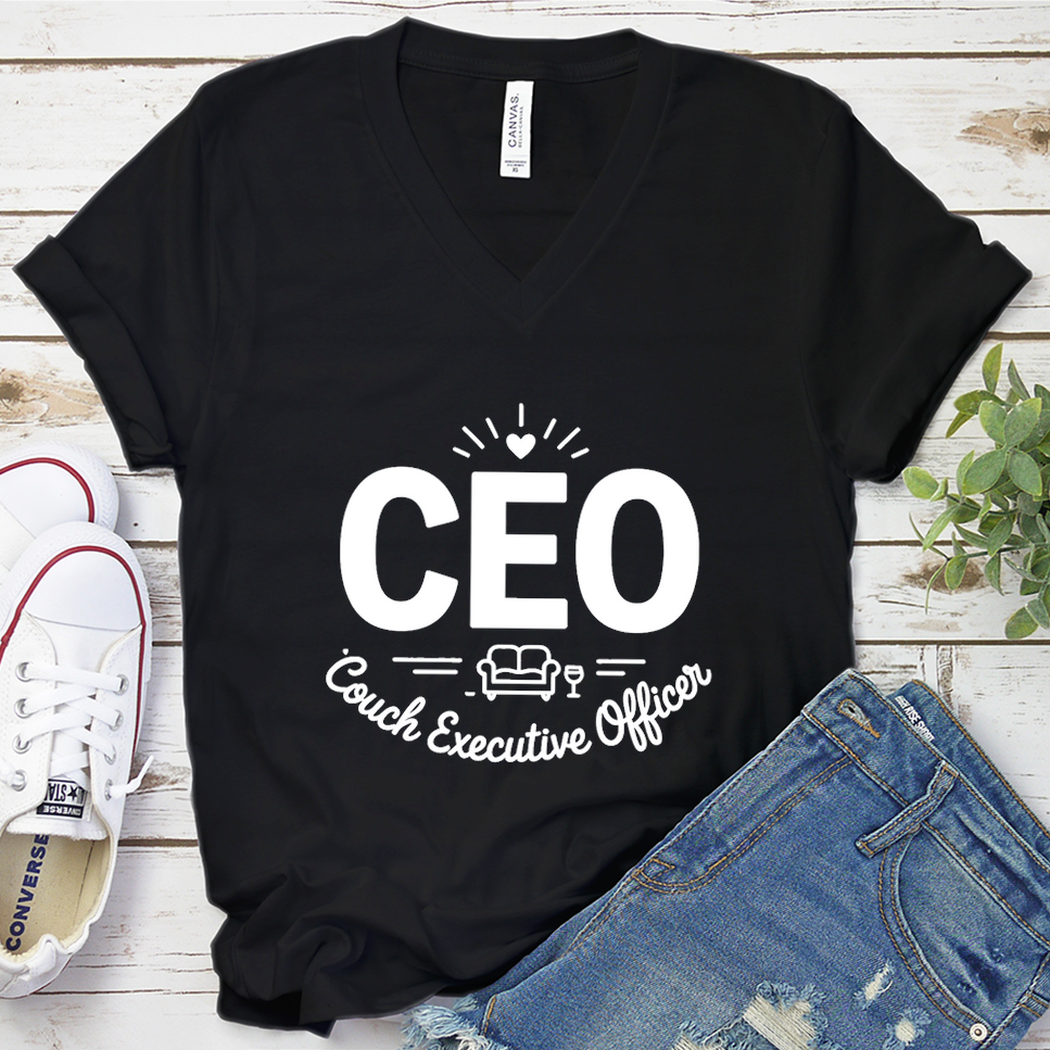 CEO Couch Executive Officer V-Neck