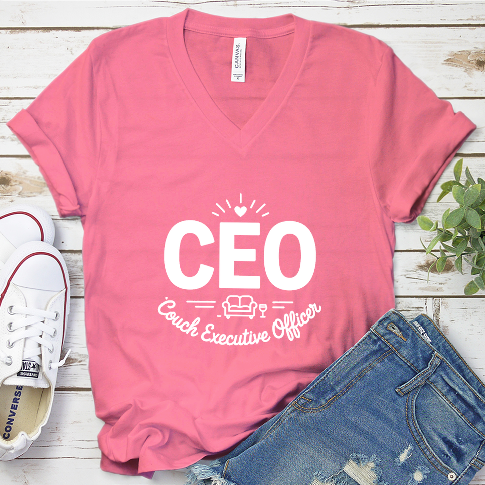 CEO Couch Executive Officer V-Neck