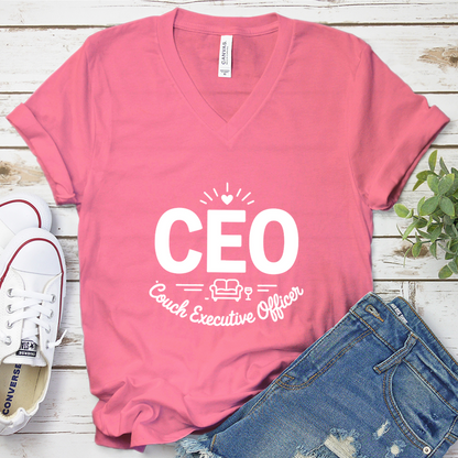 CEO Couch Executive Officer V-Neck