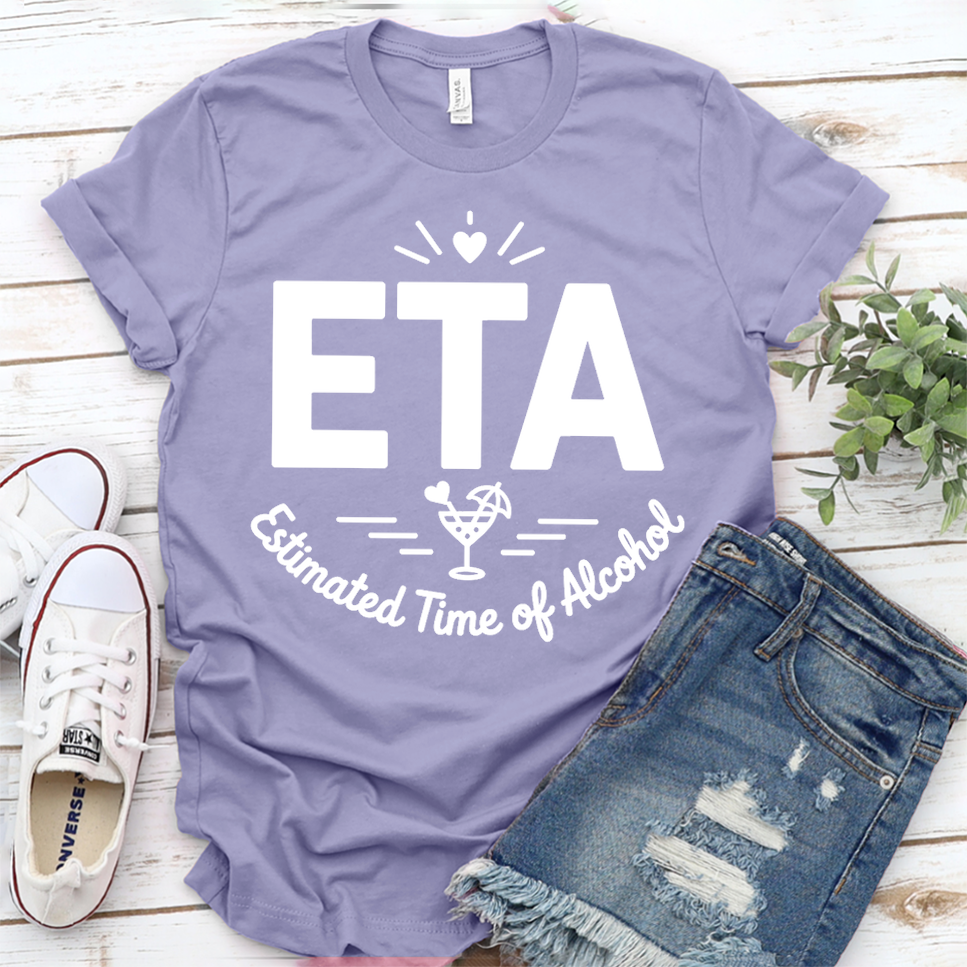 ETA Estimated Time of Arrival: Wine O'Clock T-Shirt