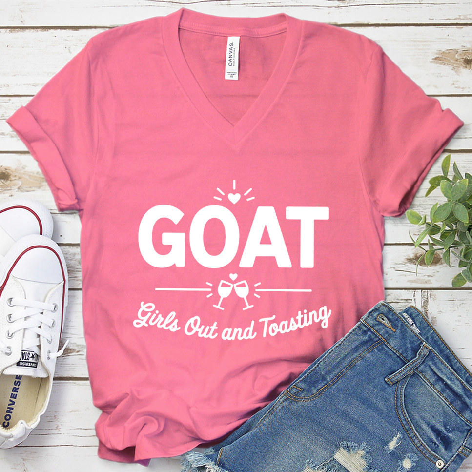 GOAT Girls Out And Toasting V-Neck
