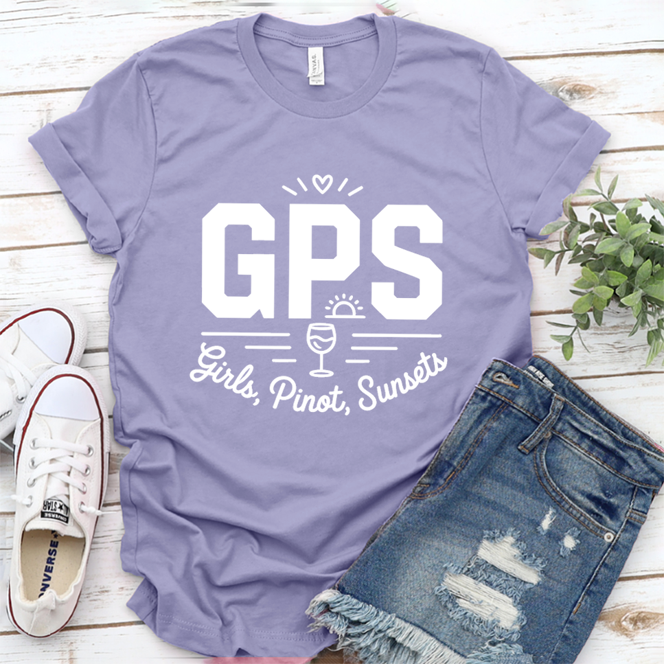 GPS Girls, Pinot, Sunsets T-Shirt