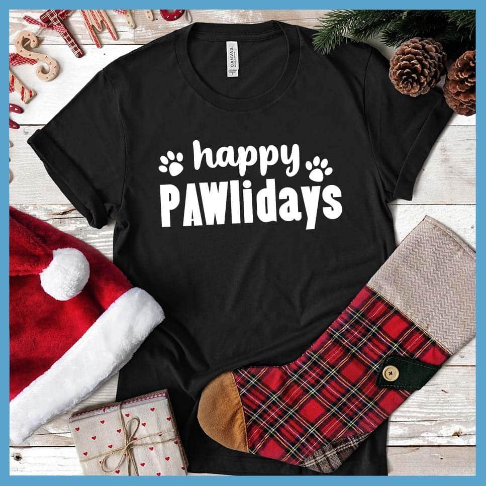 Happy Pawlidays Version 2 T-Shirt