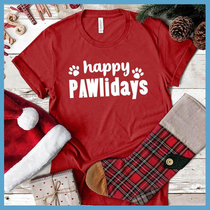 Happy Pawlidays Version 2 T-Shirt
