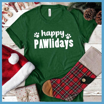 Happy Pawlidays Version 2 T-Shirt