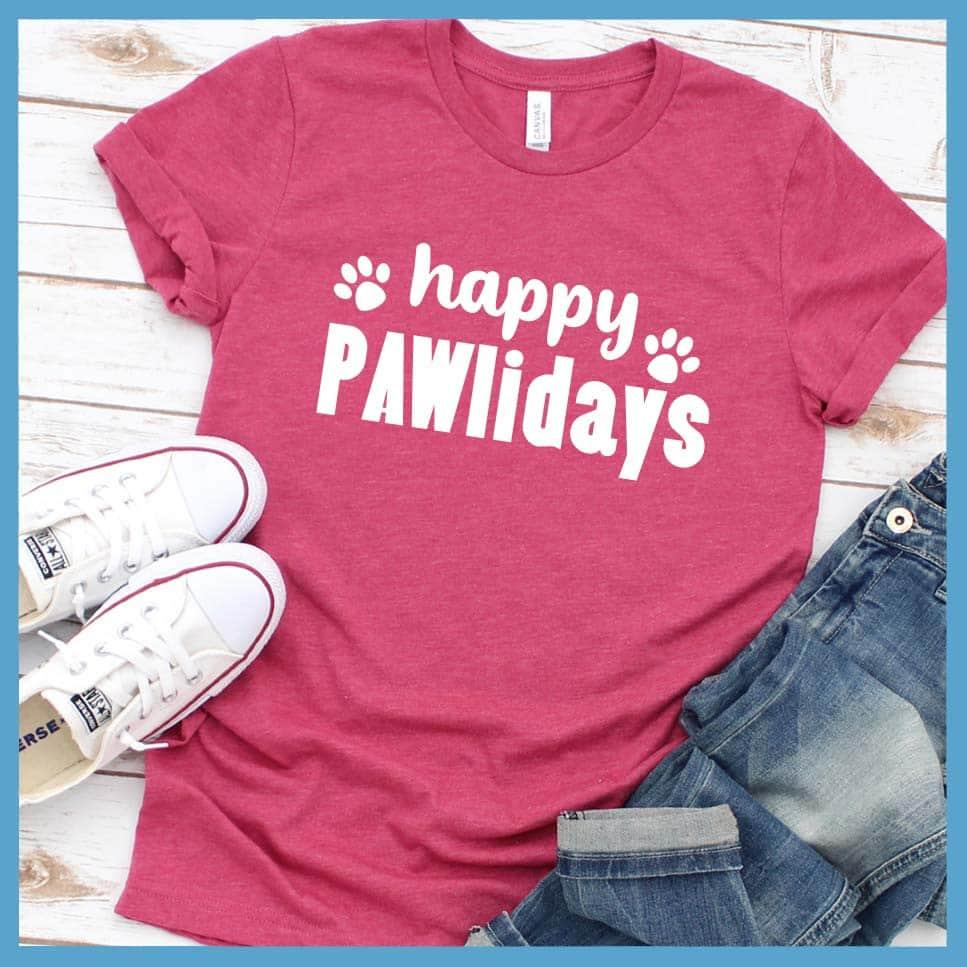 Happy Pawlidays Version 2 T-Shirt
