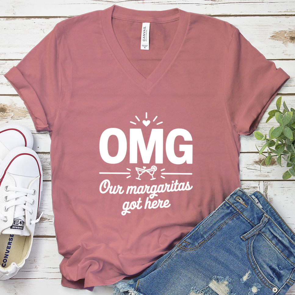OMG Our Margaritas Got Here V-Neck