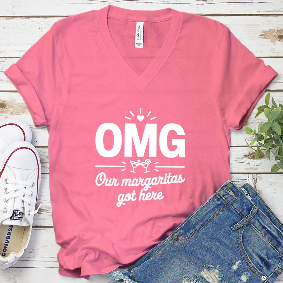 OMG Our Margaritas Got Here V-Neck