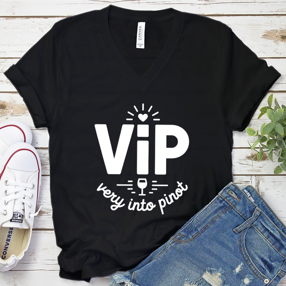 VIP Very Into Pinot V-Neck